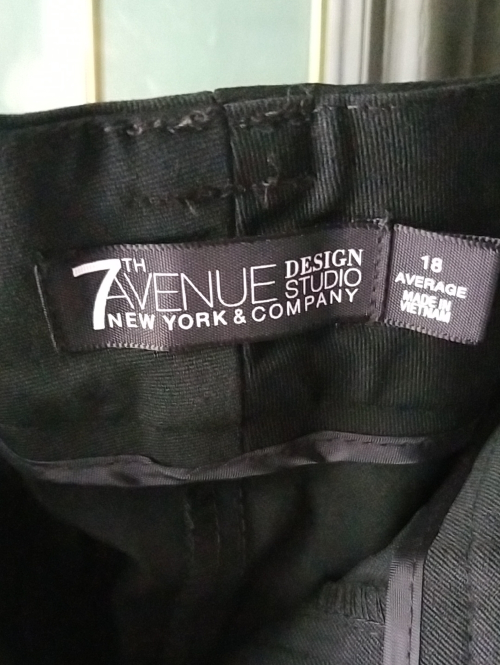 New York  and Company Black Dress Pants - Bootcutt Fit - Picture 6 of 8